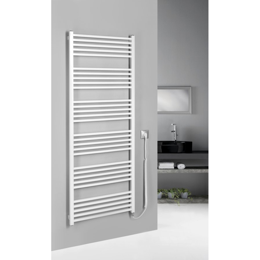 Sapho - Uscător electric pentru prosoape METRO-E, 800 W/230 V, 60 x 162 cm, alb