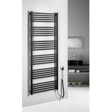 Sapho - Uscător electric pentru prosoape METRO-E 800W 162x60 cm negru mat