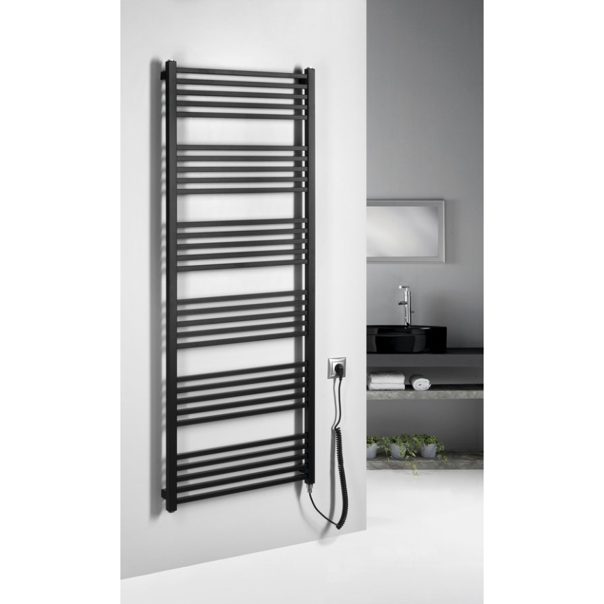 Sapho - Uscător electric pentru prosoape METRO-E 800W 162x60 cm negru mat