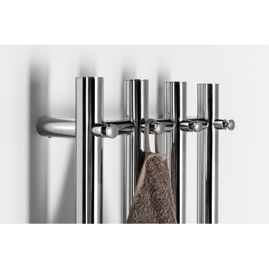 Sapho - Uscător electric pentru prosoape PAPINADO, 85 W, 120 × 26 cm, crom lucios, pe partea dreaptă