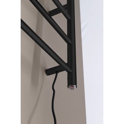Sapho - Uscător electric pentru prosoape REDONDO, 130 W, 116 x 63 cm, negru mat