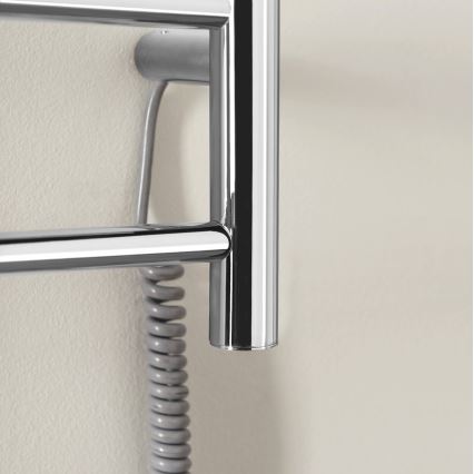 Sapho - Uscător electric pentru prosoape REDONDO, 75 W, 90 x 50 cm, crom lucios, rotund