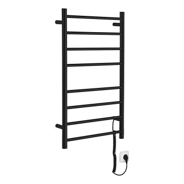 Sapho - Uscător electric pentru prosoape REDONDO, 75 W, 90 x 50 cm, negru mat