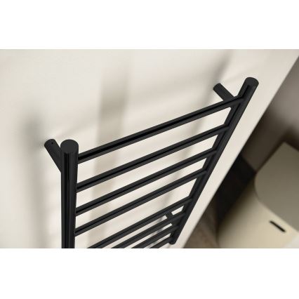 Sapho - Uscător electric pentru prosoape REDONDO, 75 W, 90 x 50 cm, negru mat