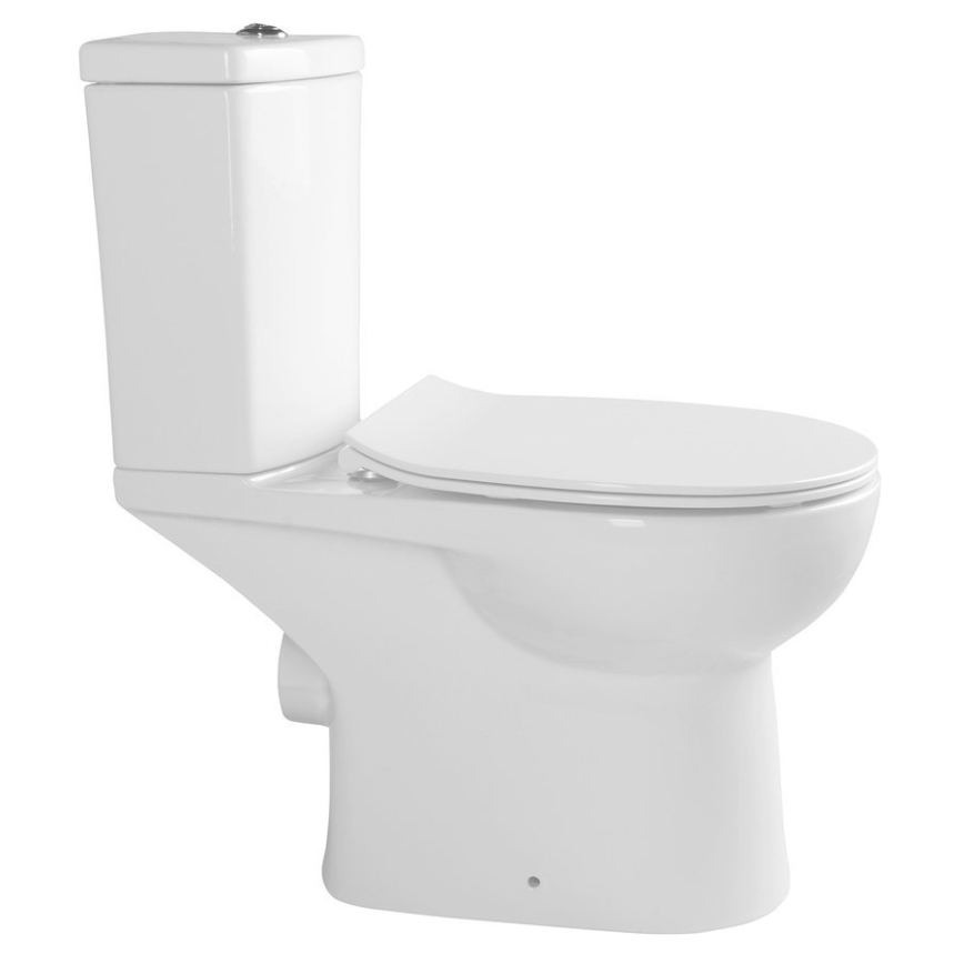 Sapho - vas WC combinat cu evacuare pe spate, ceramică, alb