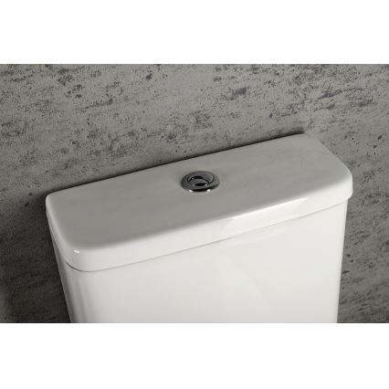 Sapho - Vas WC compact TURKU, evacuare pe podea/pe perete, ceramică, alb