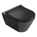 Sapho - Vas WC suspendat cu pulverizator bidet, ceramică, negru mat