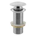 Sapho - Ventil de scurgere pentru lavoar BLOK, Ø 6,6 cm, carrata/alb