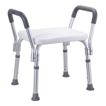 Scaun 55,5x56 cm argintiu/alb