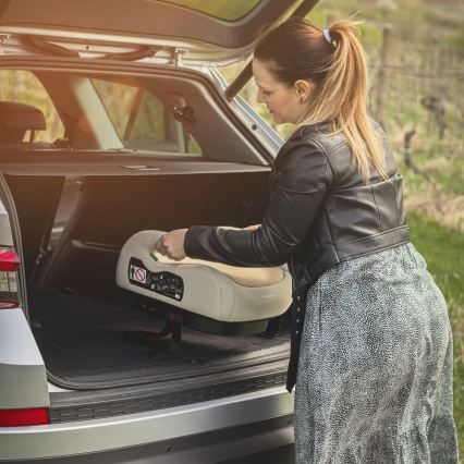 Scaun auto înălțător PETITE&MARS OPTIMUS PRO i-Size 125-150 cm (22-36 kg) bej