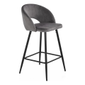 Scaun de bar 89x49 cm gri/negru