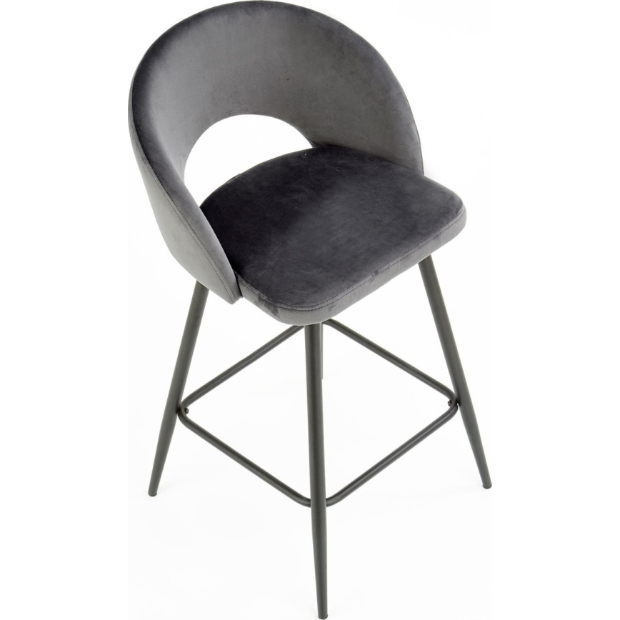 Scaun de bar 89x49 cm gri/negru