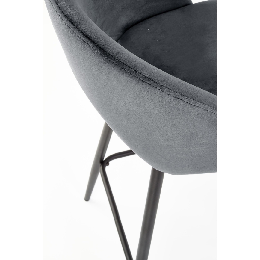 Scaun de bar 89x49 cm gri/negru