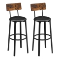 Scaun de bar AVEN maro/negru