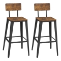Scaun de bar AVEN maro/negru
