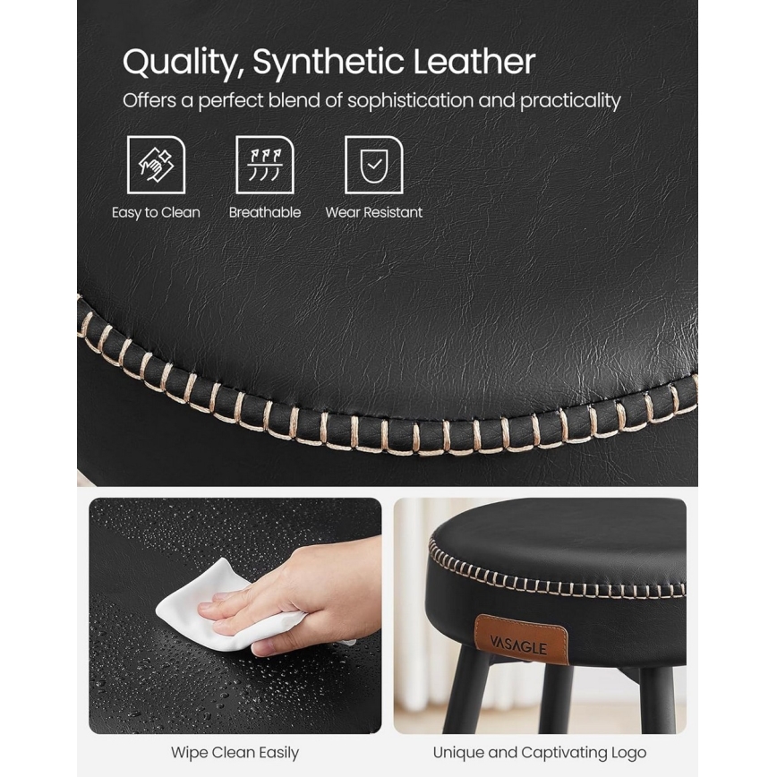 Scaun de bar LIOR, negru