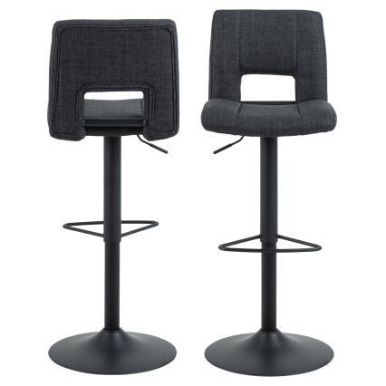 Scaun de bar SERENA 1 buc. gri închis