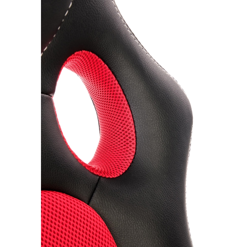 Scaun de birou KENU, negru/roșu