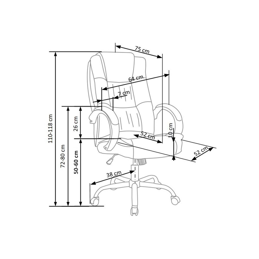 Scaun de birou RELAX negru