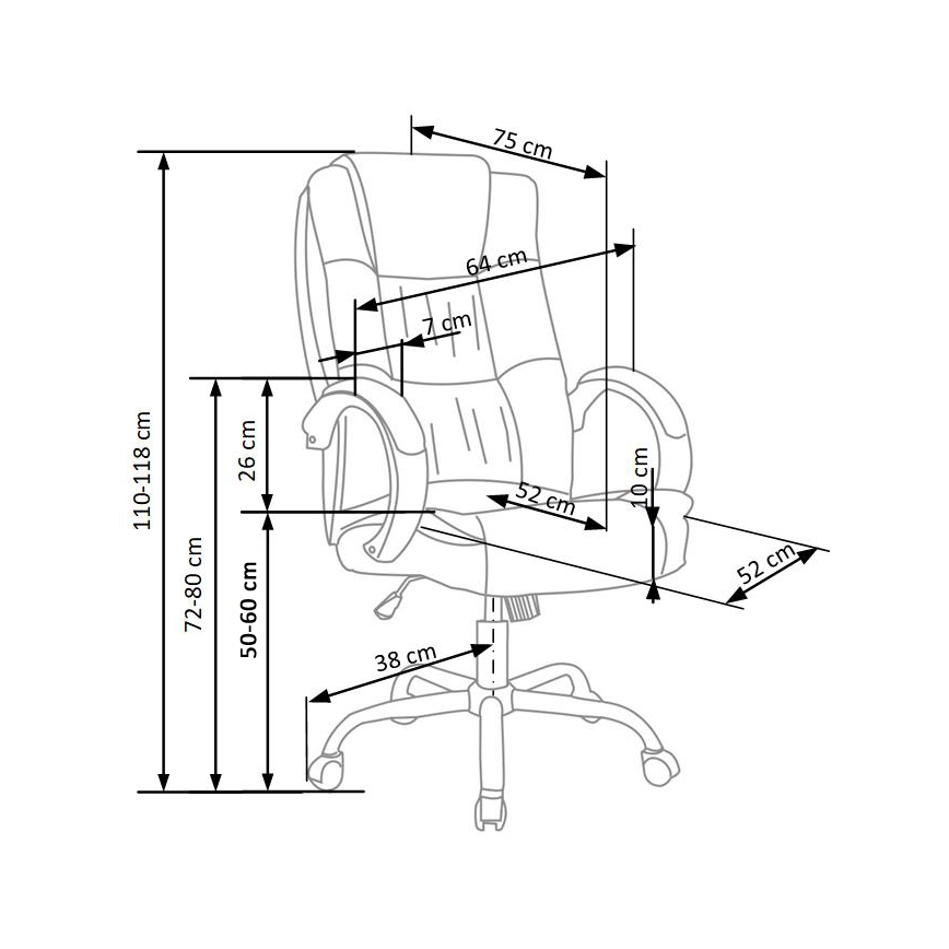 Scaun de birou SELO, bej
