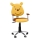 Scaun de birou TEDDY maro/galben