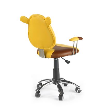 Scaun de birou TEDDY maro/galben