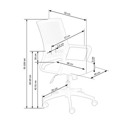 Scaun de birou TONA negru