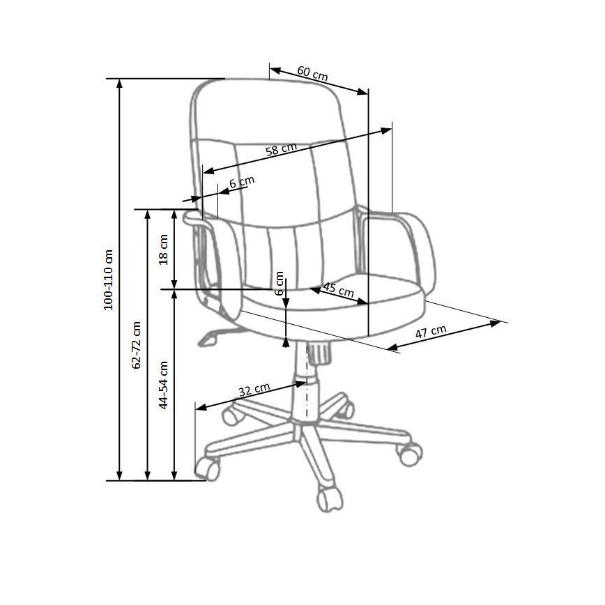 Scaun de birou ZIRUQ negru