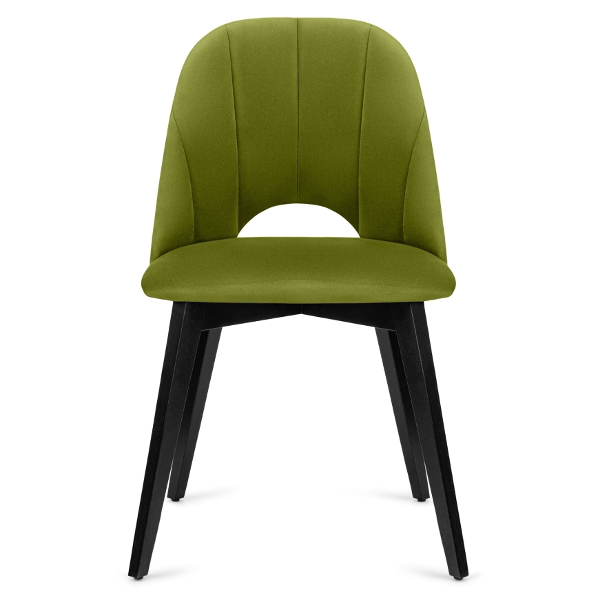 Scaun de dining BOVIO 86x48 cm verde deschis/fag