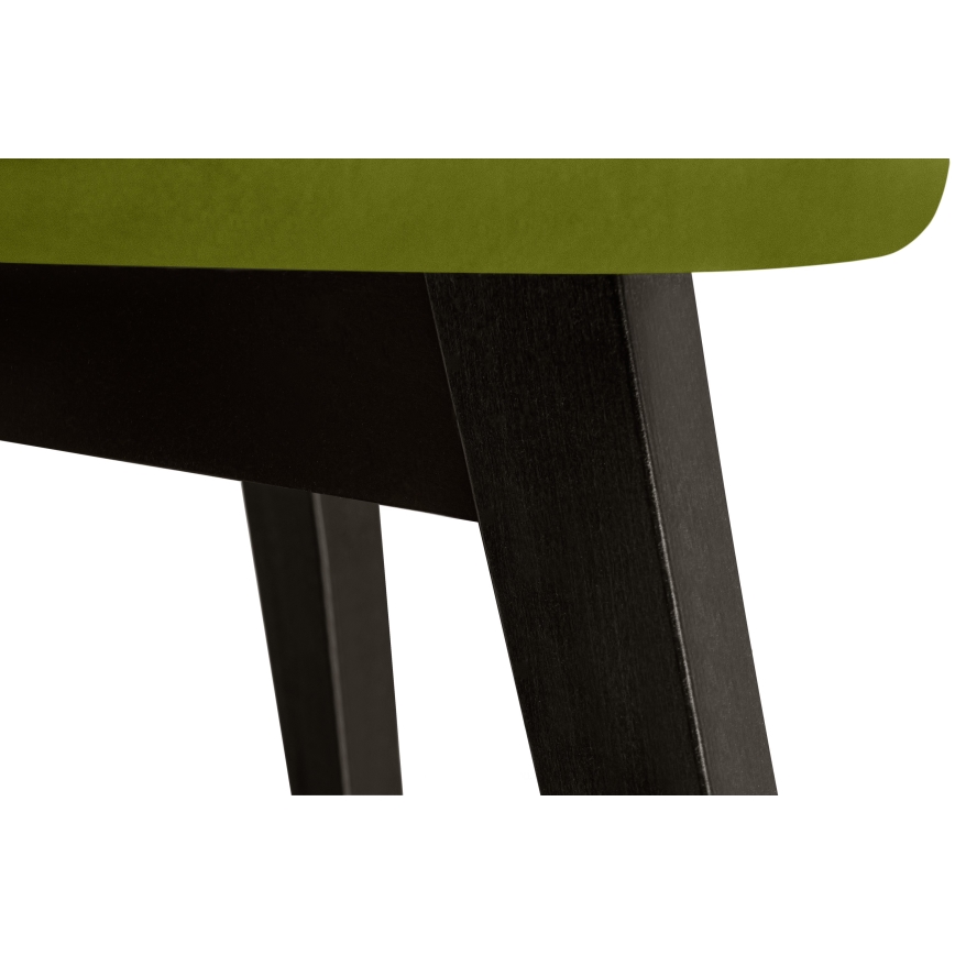 Scaun de dining BOVIO 86x48 cm verde deschis/fag