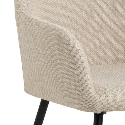 Scaun de dining cu brațe TANYA, 1 buc., bej