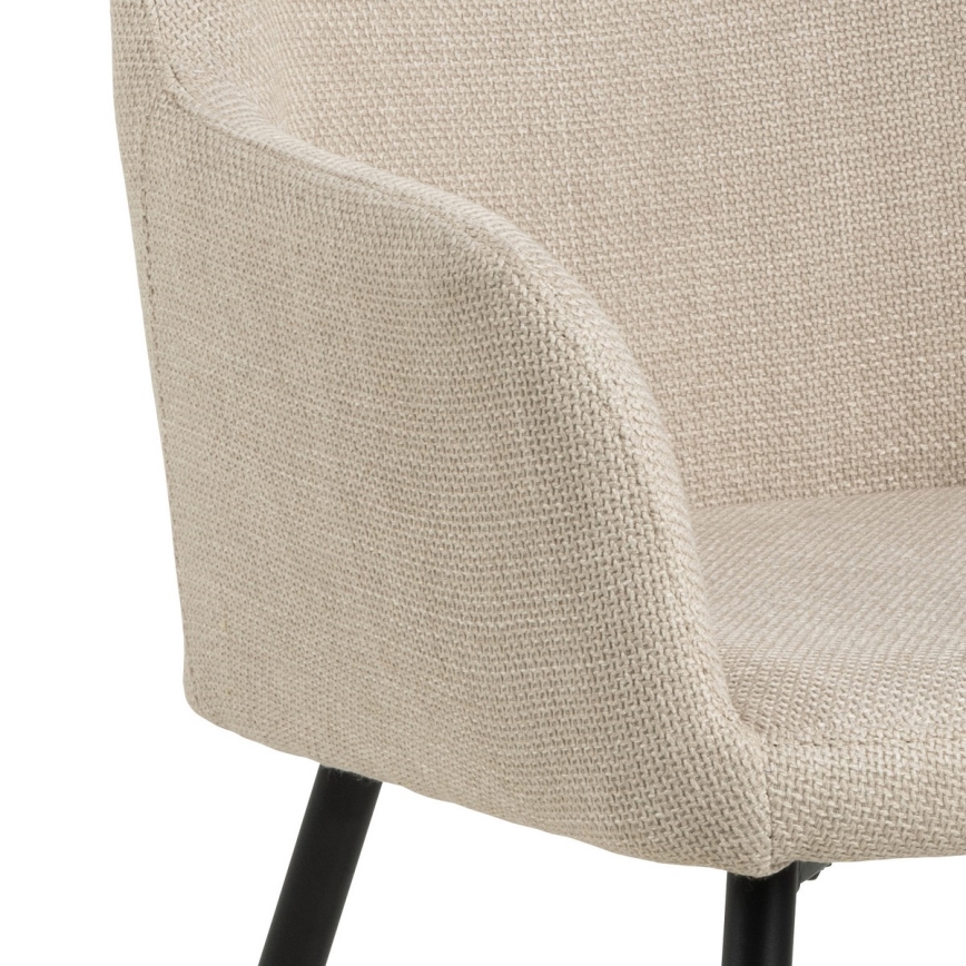 Scaun de dining cu brațe TANYA, 1 buc., bej