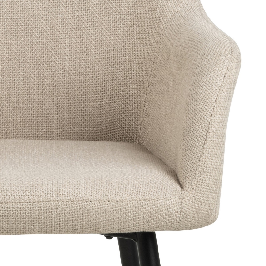 Scaun de dining cu brațe TANYA, 1 buc., bej