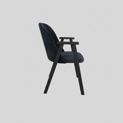 Scaun de dining GARDA, negru/antracit