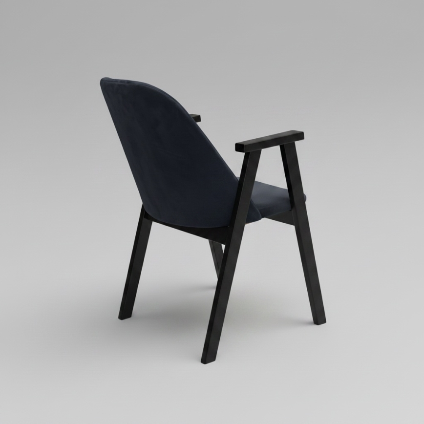 Scaun de dining GARDA, negru/antracit