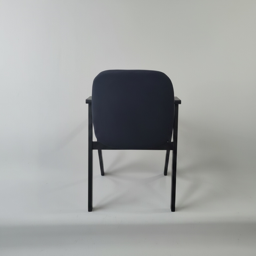 Scaun de dining GARDA, negru/antracit