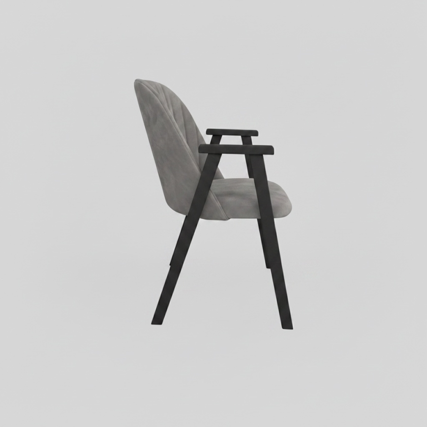 Scaun de dining GARDA negru/gri