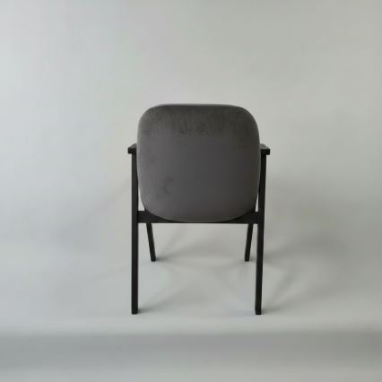 Scaun de dining GARDA negru/gri