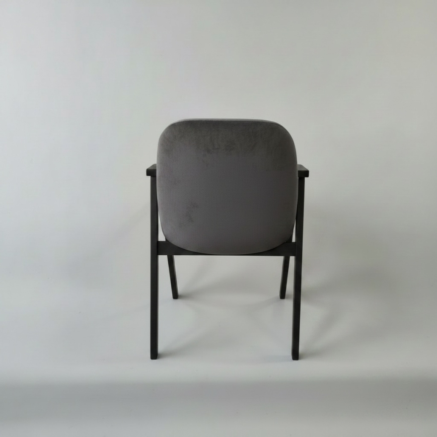 Scaun de dining GARDA negru/gri