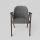 Scaun de dining GARDA nuc/gri