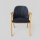 Scaun de dining GARDA, stejar/antracit