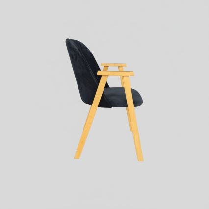 Scaun de dining GARDA, stejar/antracit