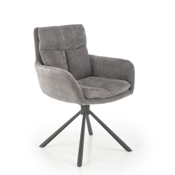 Scaun de dining HALSA, 1 buc., gri