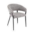 Scaun de dining LOCUS, 1 buc., gri