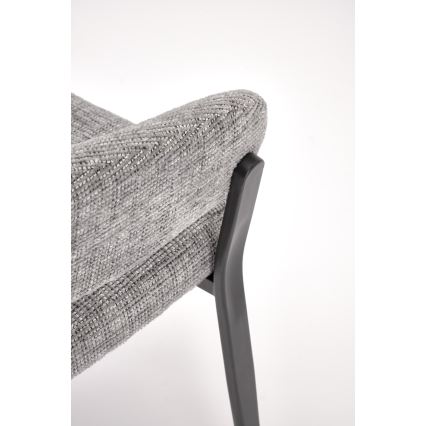 Scaun de dining LOCUS, 1 buc., gri