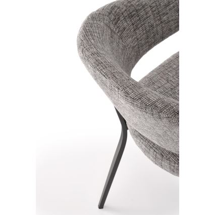 Scaun de dining LOCUS, 1 buc., gri