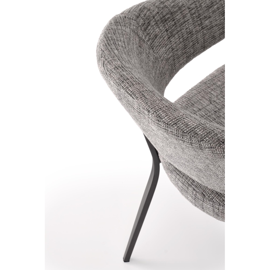 Scaun de dining LOCUS, 1 buc., gri