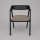 Scaun de dining LUSO negru/maro
