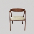 Scaun de dining LUSO nuc/bej