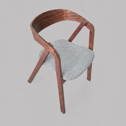 Scaun de dining LUSO nuc/gri